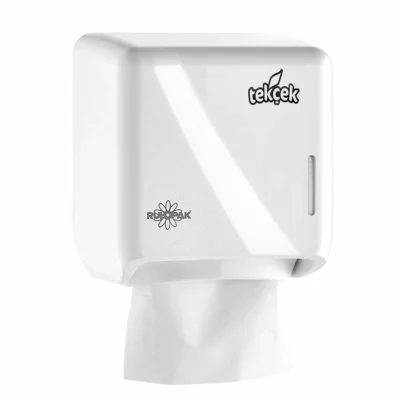 Rulopak Tekçek Mini Tuvalet Kağıdı Dispenseri Beyaz